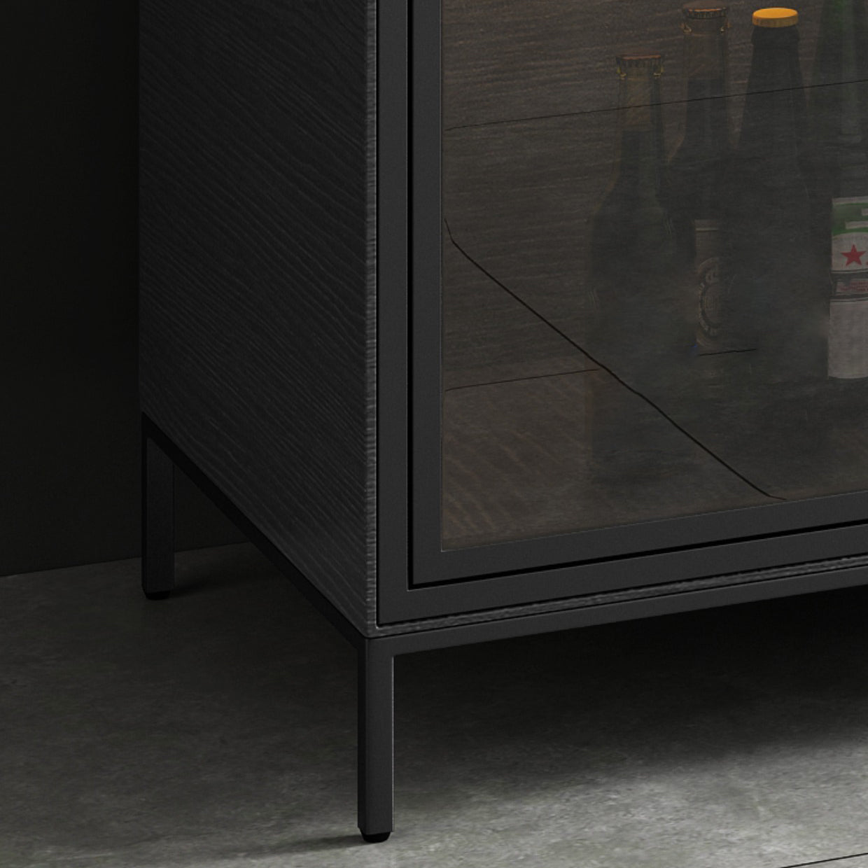 35.43"H Sideboard Modern Style Dining Server with 3 Drawers for Kitchen and Dining Room