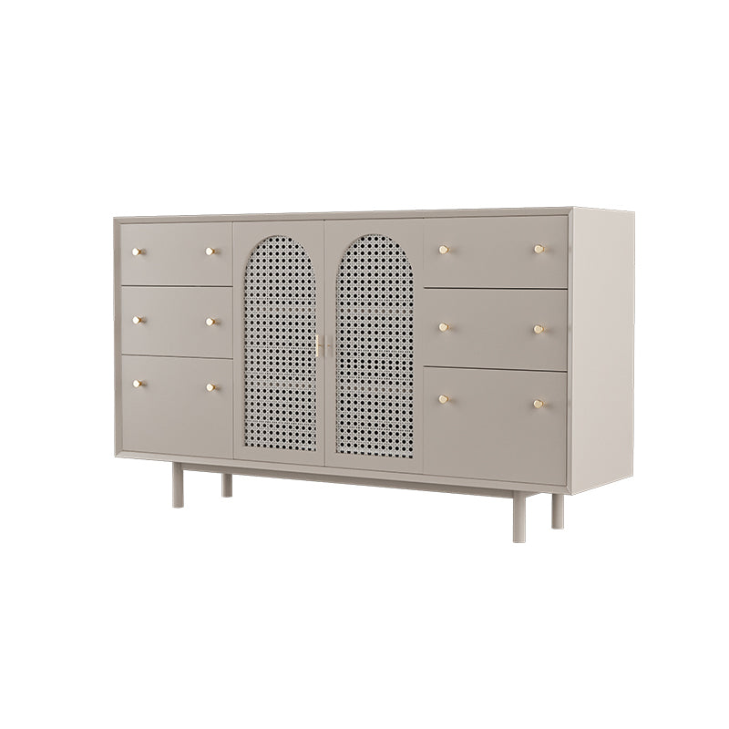 Wood Living Room Sideboard Cabinet Modern Credenza with Storage and Drawers