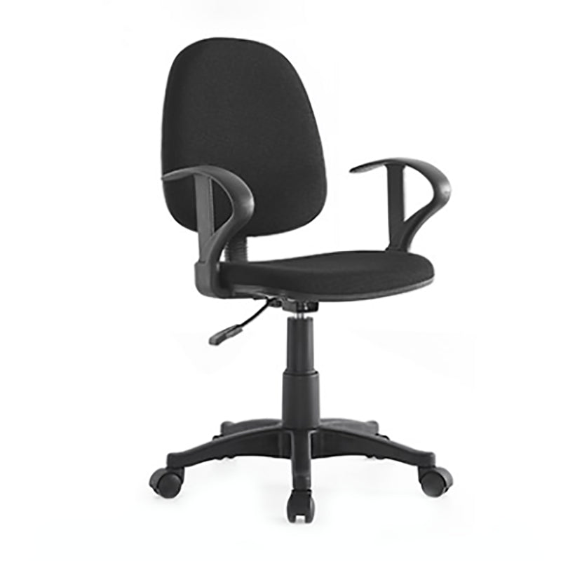 Adjustable Seat Height Office Chair Nylon Frame Swivel Chair with Caster Wheels