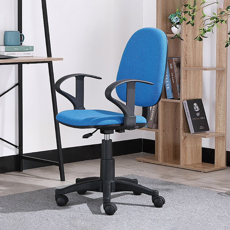 Adjustable Seat Height Office Chair Nylon Frame Swivel Chair with Caster Wheels