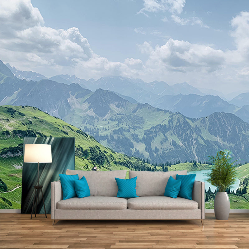 Decorative Photography Wallpaper Mountain Living Room Wall Mural