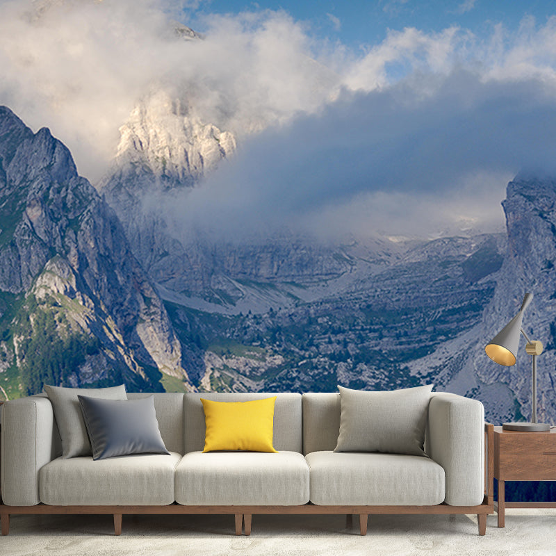 Decorative Photography Mural Wallpaper Mountain Living Room Wall Mual