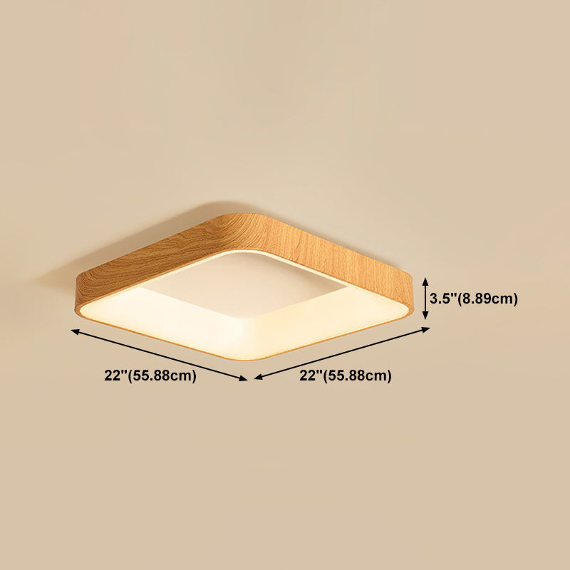 Nordic Geometric Shape Ceiling Light Aluminum LED Flush Mount Light for Bedroom