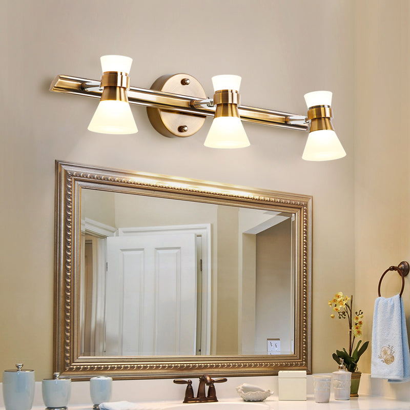 Contemporary Style Geometric Vanity Lighting Ideas Metal Multi Lights Vanity Fixtures