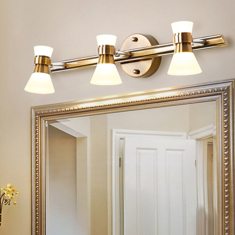 Contemporary Style Geometric Vanity Lighting Ideas Metal Multi Lights Vanity Fixtures