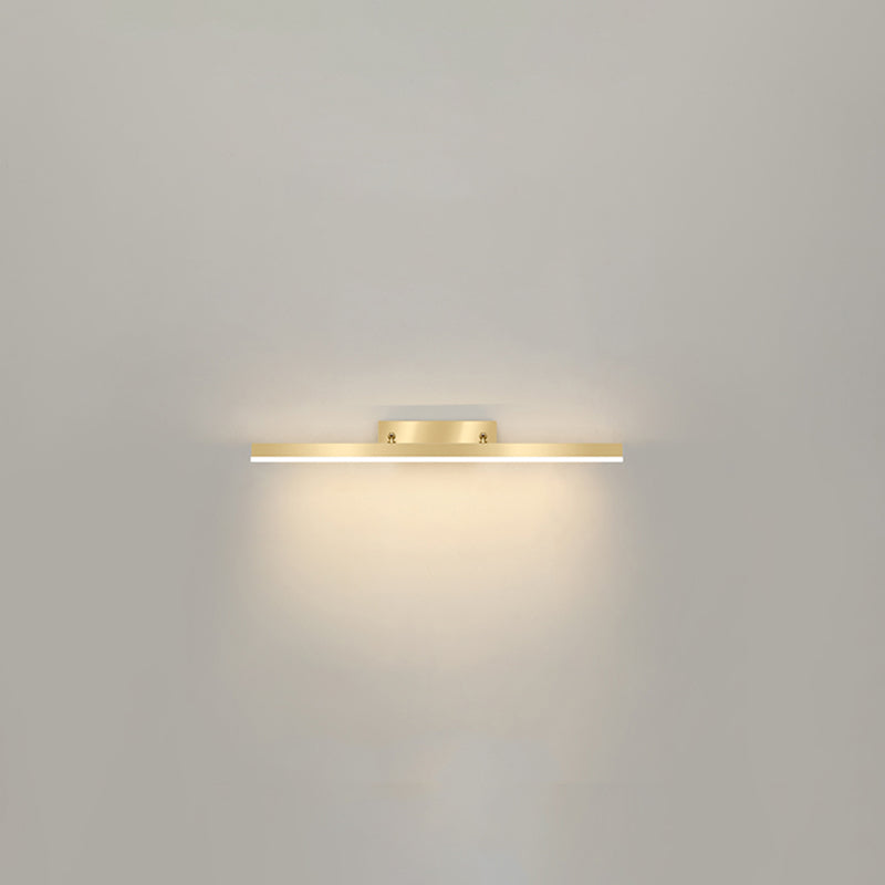 Gold Vanity Wall Light Simple Modern LED Wall Lamp for Bathroom