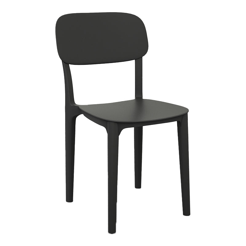 Scandinavian Stackable Home Side Chair Matte Finish Plastic Dining Chair