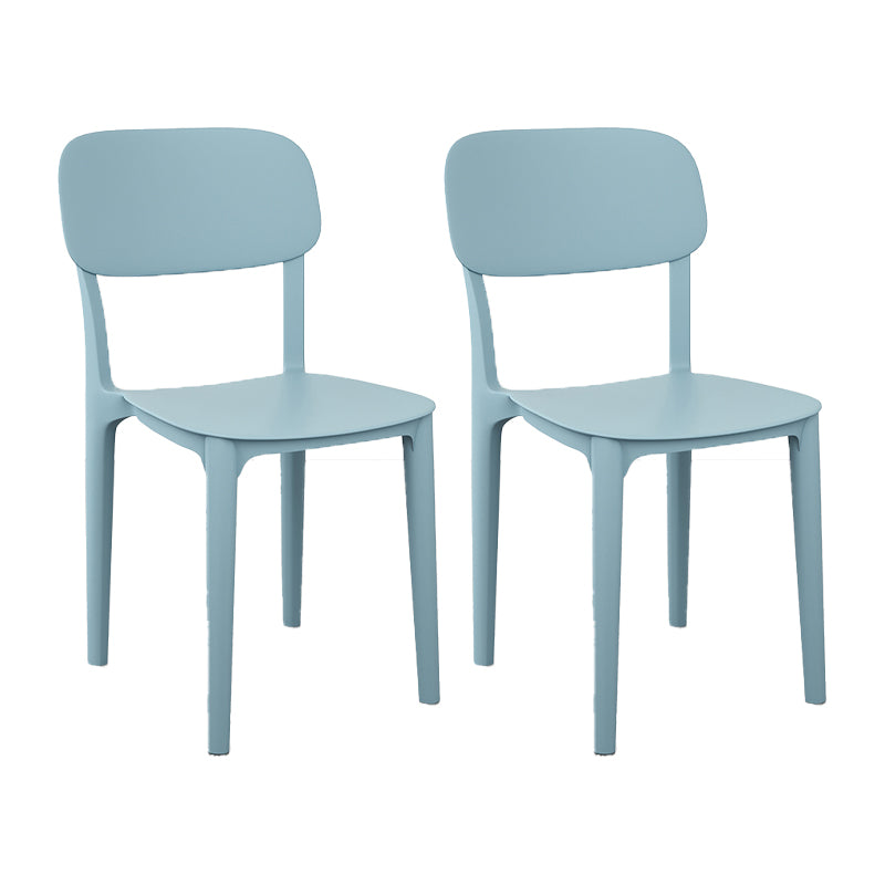 Scandinavian Stackable Home Side Chair Matte Finish Plastic Dining Chair