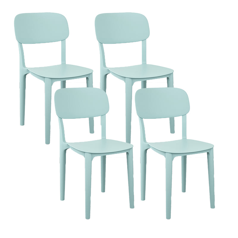 Scandinavian Stackable Home Side Chair Matte Finish Plastic Dining Chair