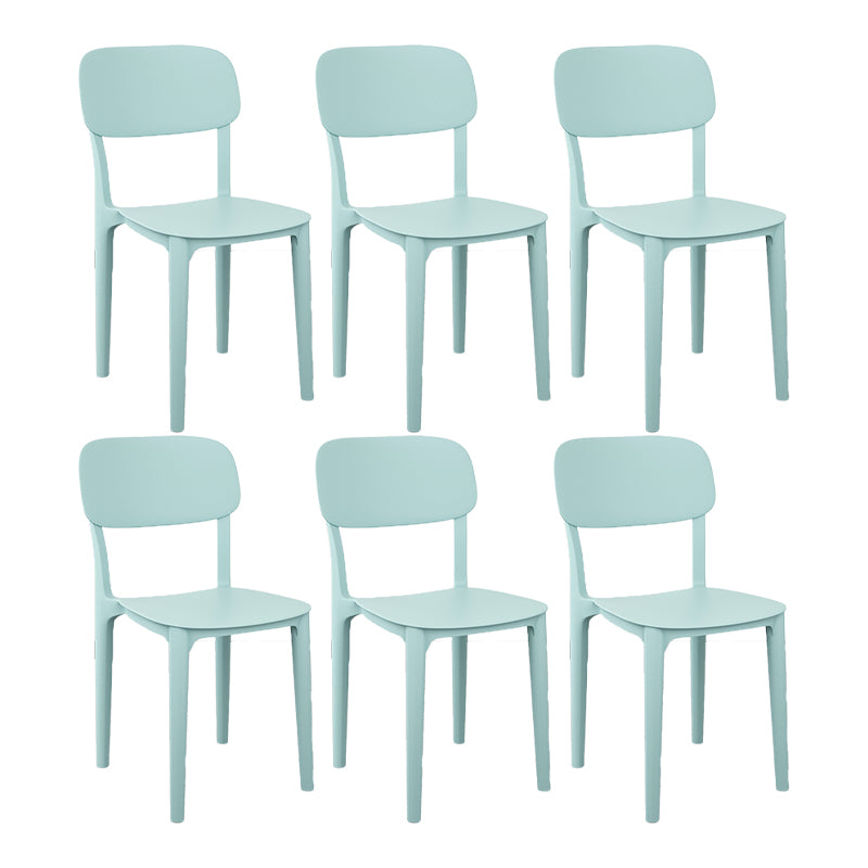 Scandinavian Stackable Home Side Chair Matte Finish Plastic Dining Chair