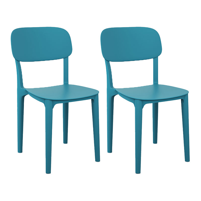 Scandinavian Stackable Home Side Chair Matte Finish Plastic Dining Chair