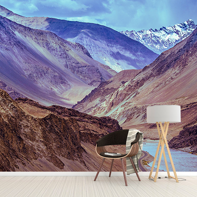 Stain Resistant Photography Wallpaper Mountain Mural Wallpaper