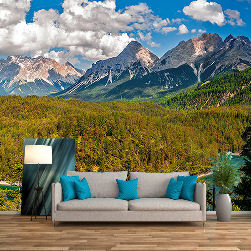 Mountains Photography Wall Mural Drawing Room Mural Wallpaper