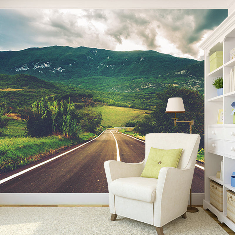 Outdoor Path Photography Wallpaper Drawing Room Mural Wallpaper