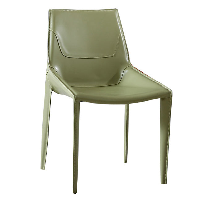 Contemporary Chairs Armless Chair for Kitchen with Metal Legs