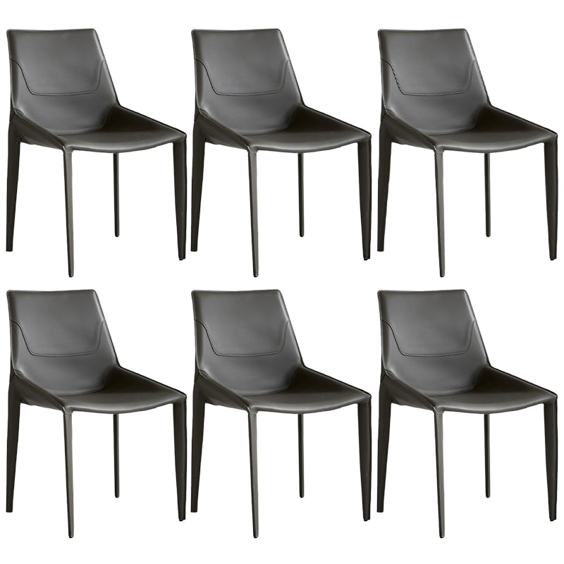 Contemporary Chairs Armless Chair for Kitchen with Metal Legs