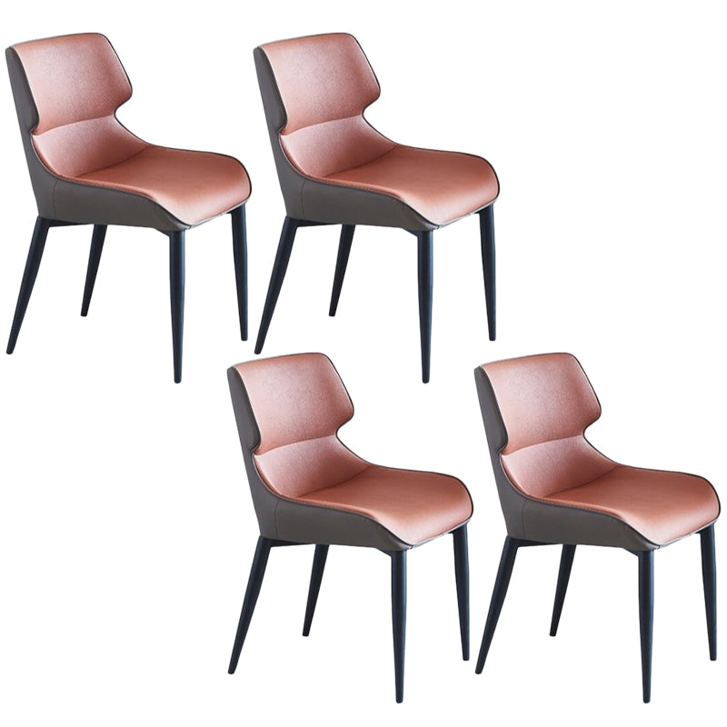 Contemporary Style Chair Arm Chairs for Kitchen with Metal Legs