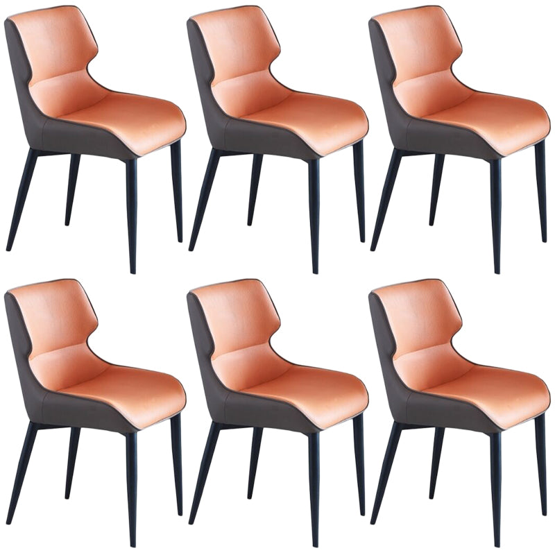 Contemporary Style Chair Arm Chairs for Kitchen with Metal Legs