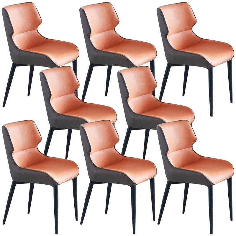 Contemporary Style Chair Arm Chairs for Kitchen with Metal Legs