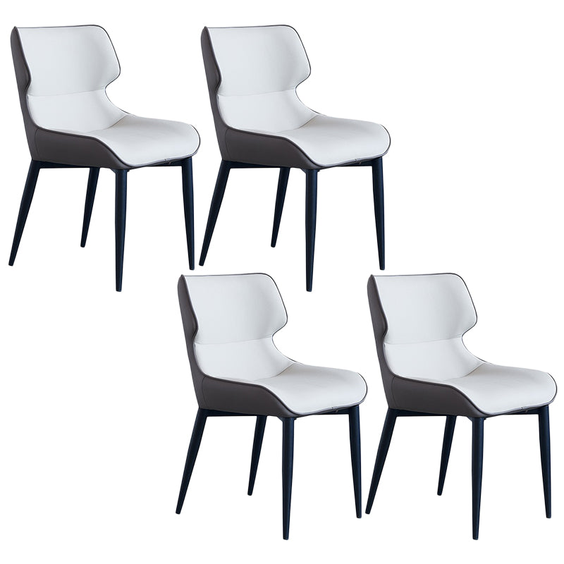 Contemporary Style Chair Arm Chairs for Kitchen with Metal Legs