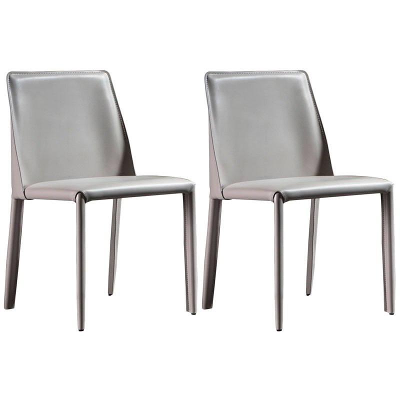 Contemporary Chairs Armless Chairs for Kitchen with Metal Legs