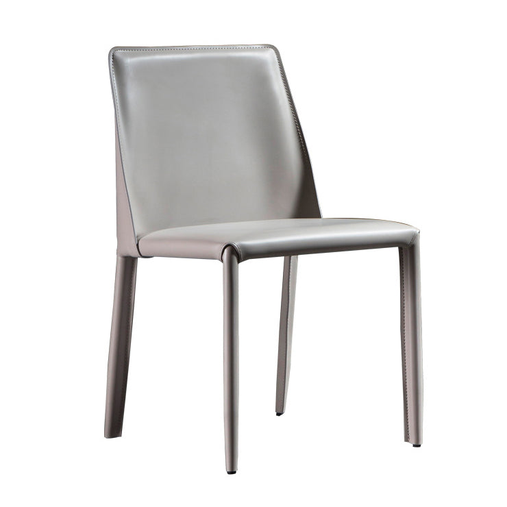 Contemporary Chairs Armless Chairs for Kitchen with Metal Legs