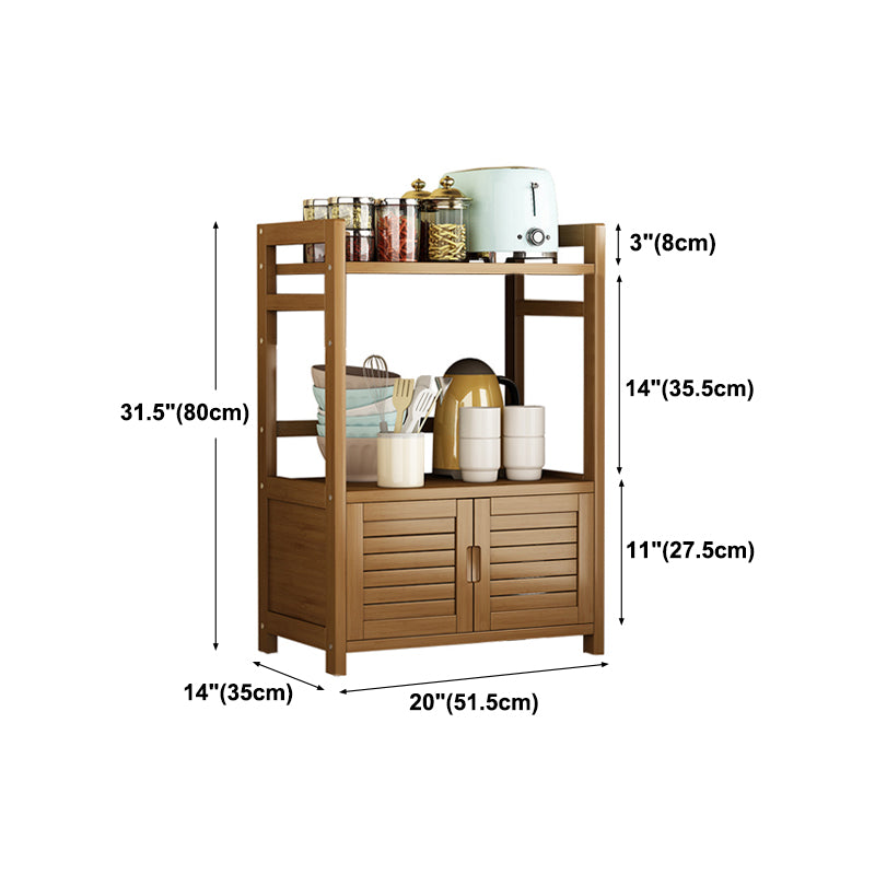 Brown Manufactured Wood Dining Server Home Cabinets Server with Door