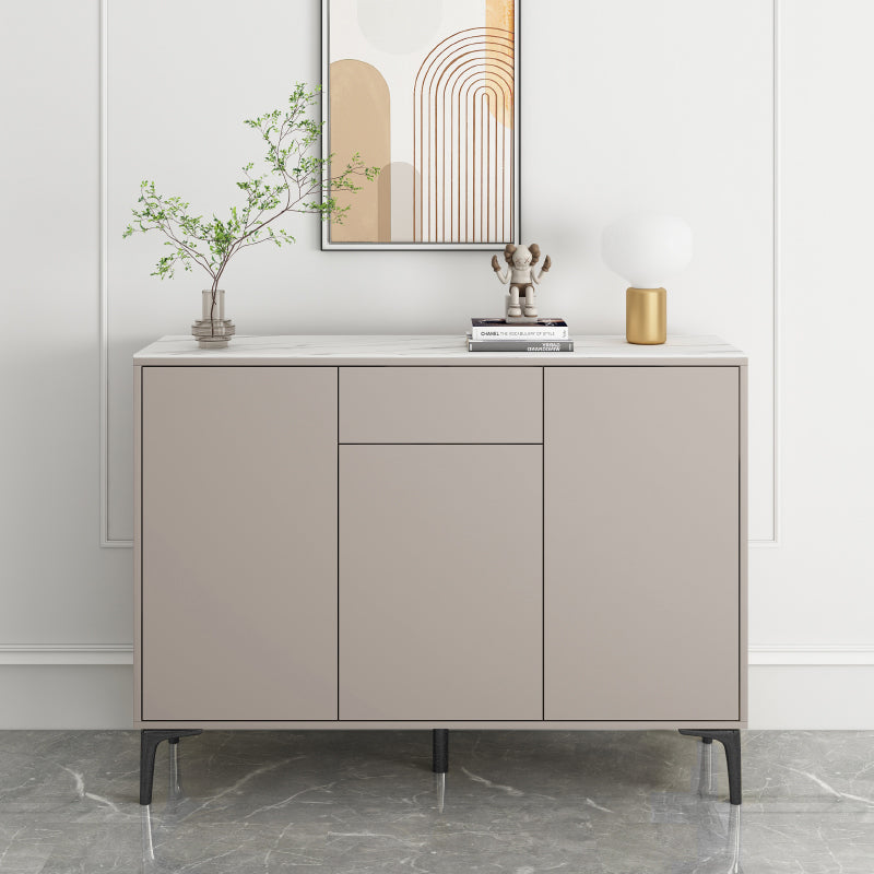 Modern Style Stone Top Sideboard Table Gray Sideboard for Kitchen