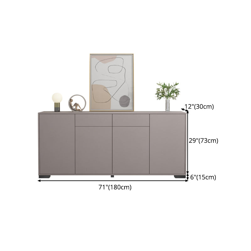 Modern Style Stone Top Sideboard Table Gray Sideboard for Kitchen