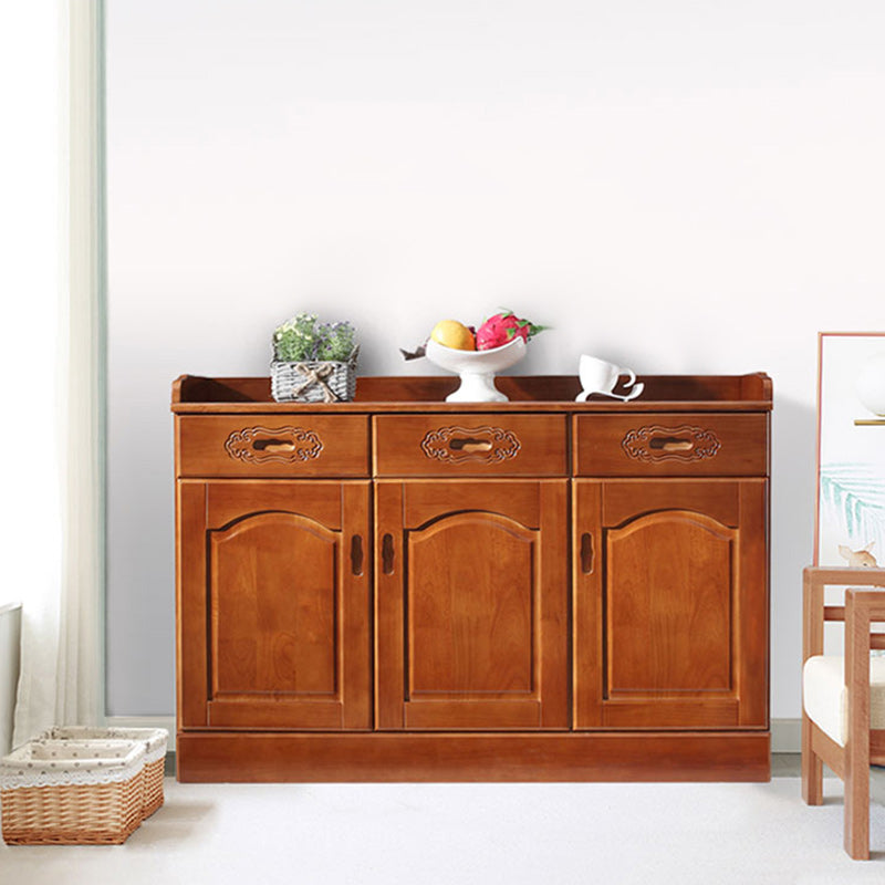 Modern Style Solid Wood Sideboard Table Kitchen Sideboard with Door