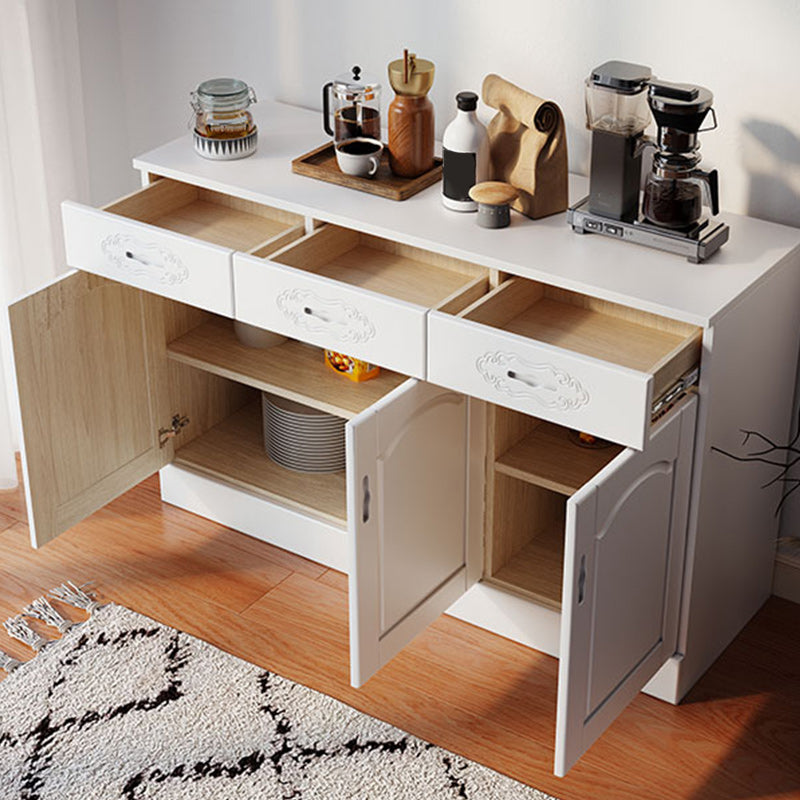 Modern Style Solid Wood Sideboard Table Kitchen Sideboard with Door