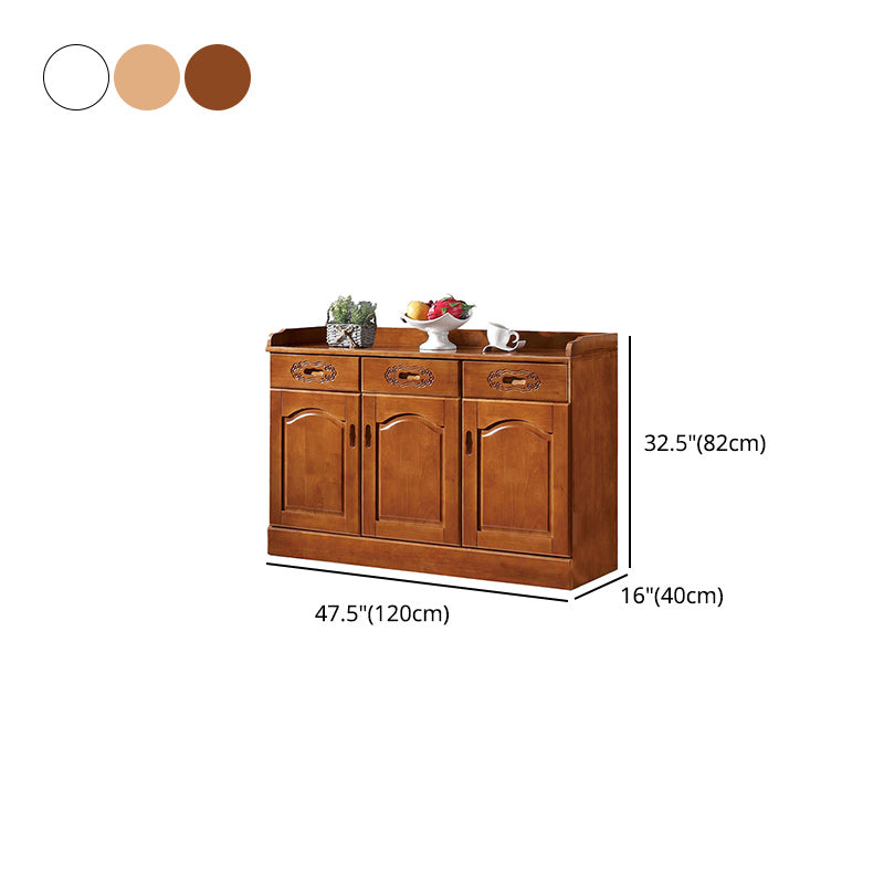 Modern Style Solid Wood Sideboard Table Kitchen Sideboard with Door