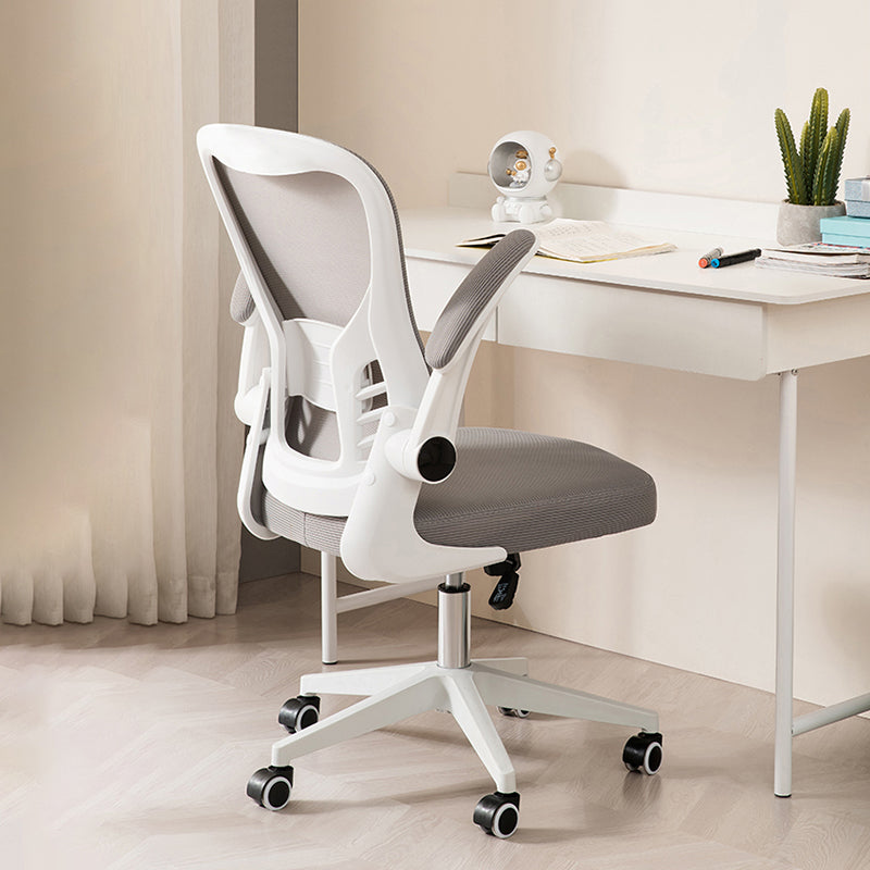 Padded Arms Office Chair Swivel Adjustable Seat Height Chair with Caster Wheels