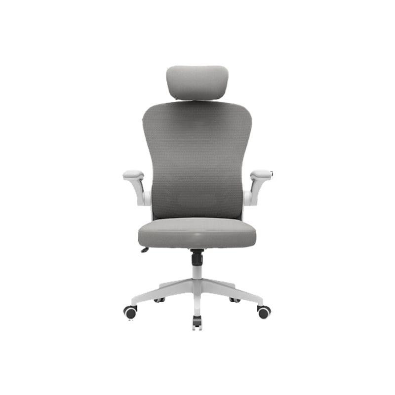 Padded Arms Office Chair Swivel Adjustable Seat Height Chair with Caster Wheels