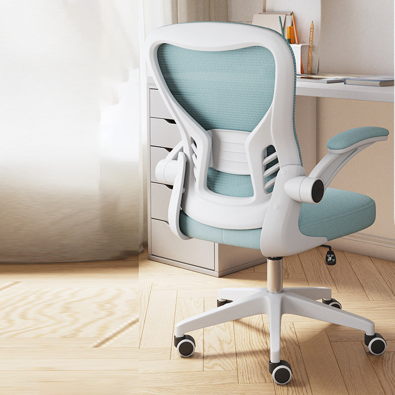 Padded Arms Office Chair Swivel Adjustable Seat Height Chair with Caster Wheels