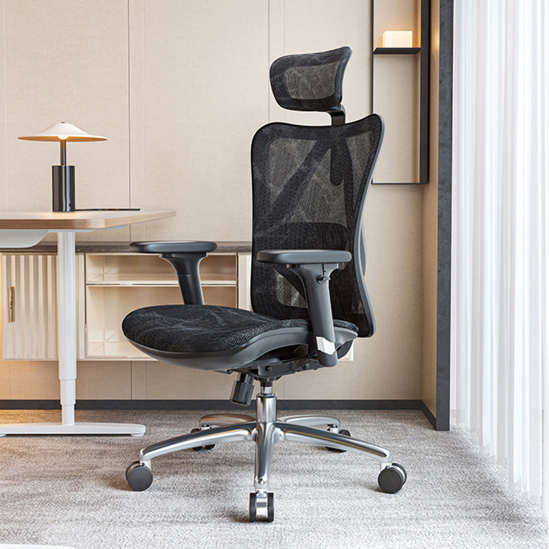 Swivel Adjustable Arms Executive Chair Modern Adjustable Seat Height Chair