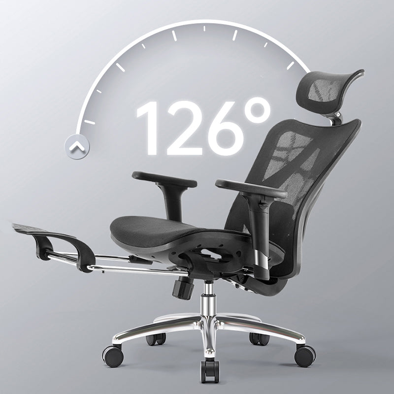 Swivel Adjustable Arms Executive Chair Modern Adjustable Seat Height Chair