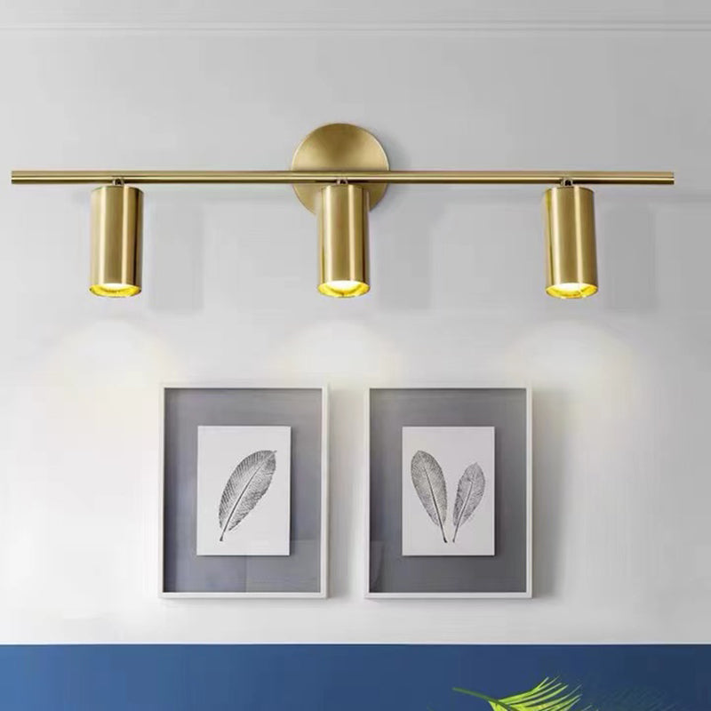 Contemporary Style Geometric Sconce Lights Metal Multi Lights Vanity Sconce