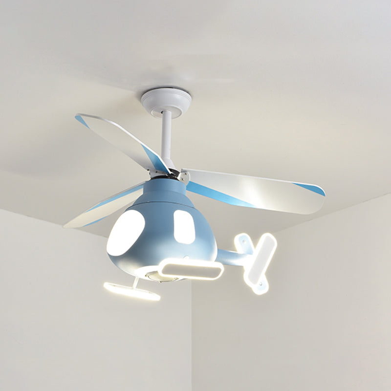 Modern Ceiling Fan Lamp LED Ceiling Mount Lamp with Acrylic Shade for Bedroom