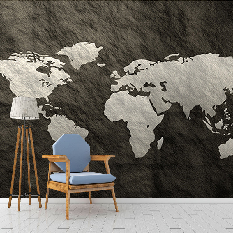 Wall Mural Decorative Photography Map Living Room Mural Wallpaper