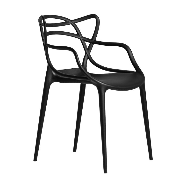 Contemporary Style Chairs Arm Chair for Kitchen with Plastic Legs