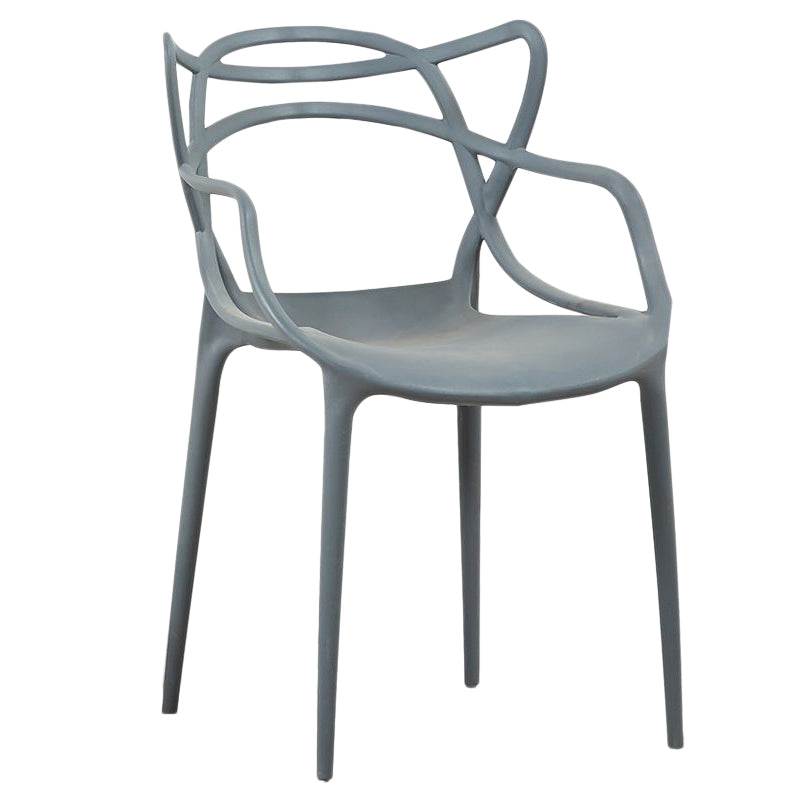 Contemporary Style Chairs Arm Chair for Kitchen with Plastic Legs