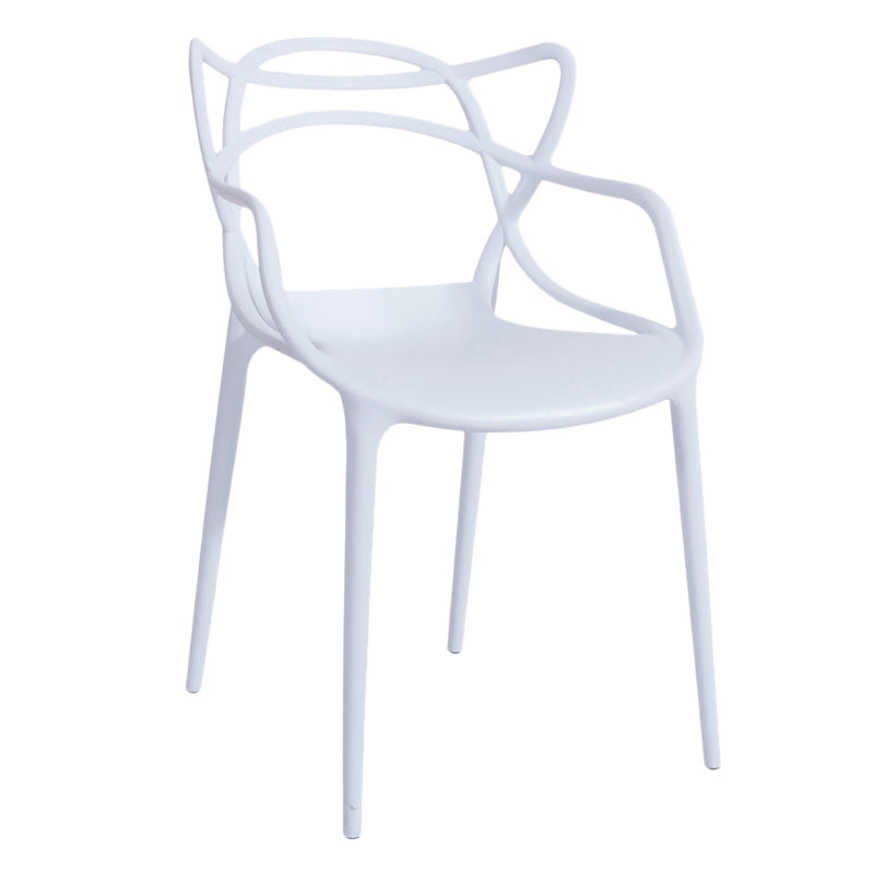 Contemporary Style Chairs Arm Chair for Kitchen with Plastic Legs