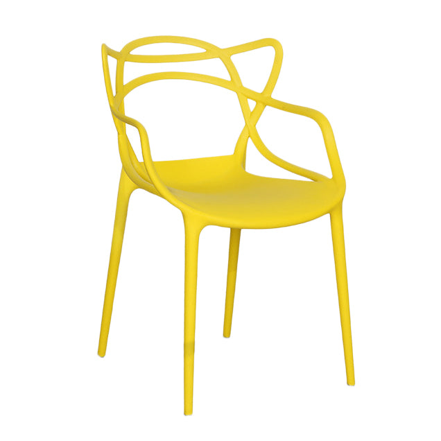 Contemporary Style Chairs Arm Chair for Kitchen with Plastic Legs