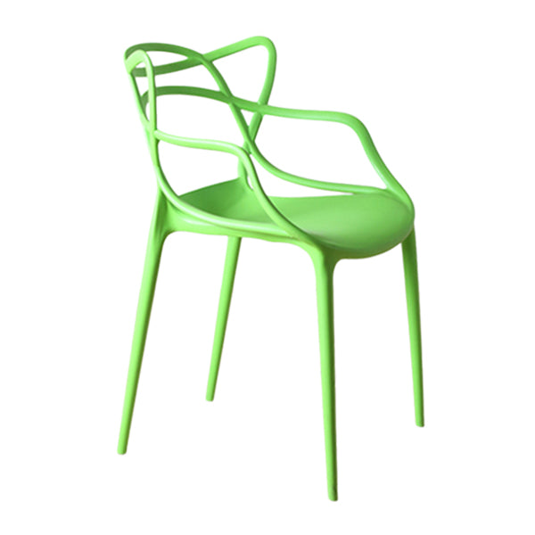 Contemporary Style Chairs Arm Chair for Kitchen with Plastic Legs