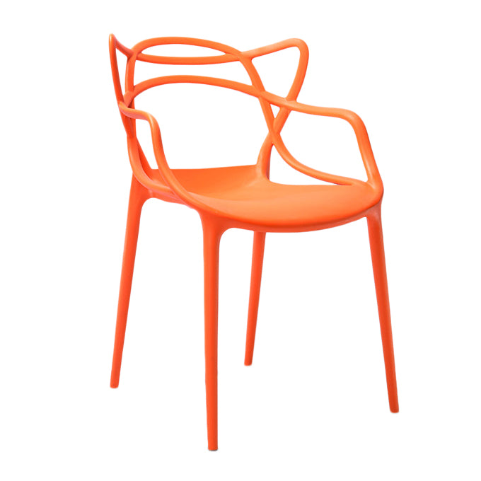 Contemporary Style Chairs Arm Chair for Kitchen with Plastic Legs