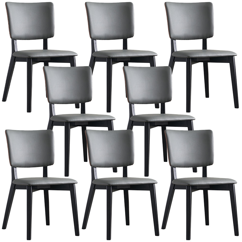 Contemporary Style Chairs Armless Chair for Kitchen with Wooden Legs