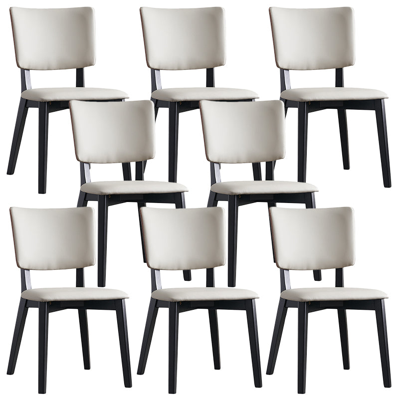 Contemporary Style Chairs Armless Chair for Kitchen with Wooden Legs