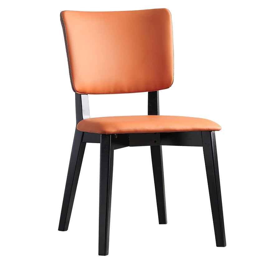 Contemporary Style Chairs Armless Chair for Kitchen with Wooden Legs