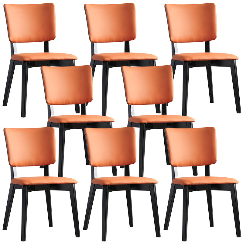 Contemporary Style Chairs Armless Chair for Kitchen with Wooden Legs